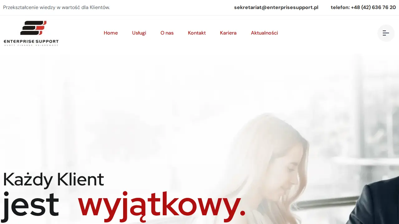 Księgowość Łódź, Księgowa Łódź, Doradztwo podatkowe Łódź - Enterprise Support website