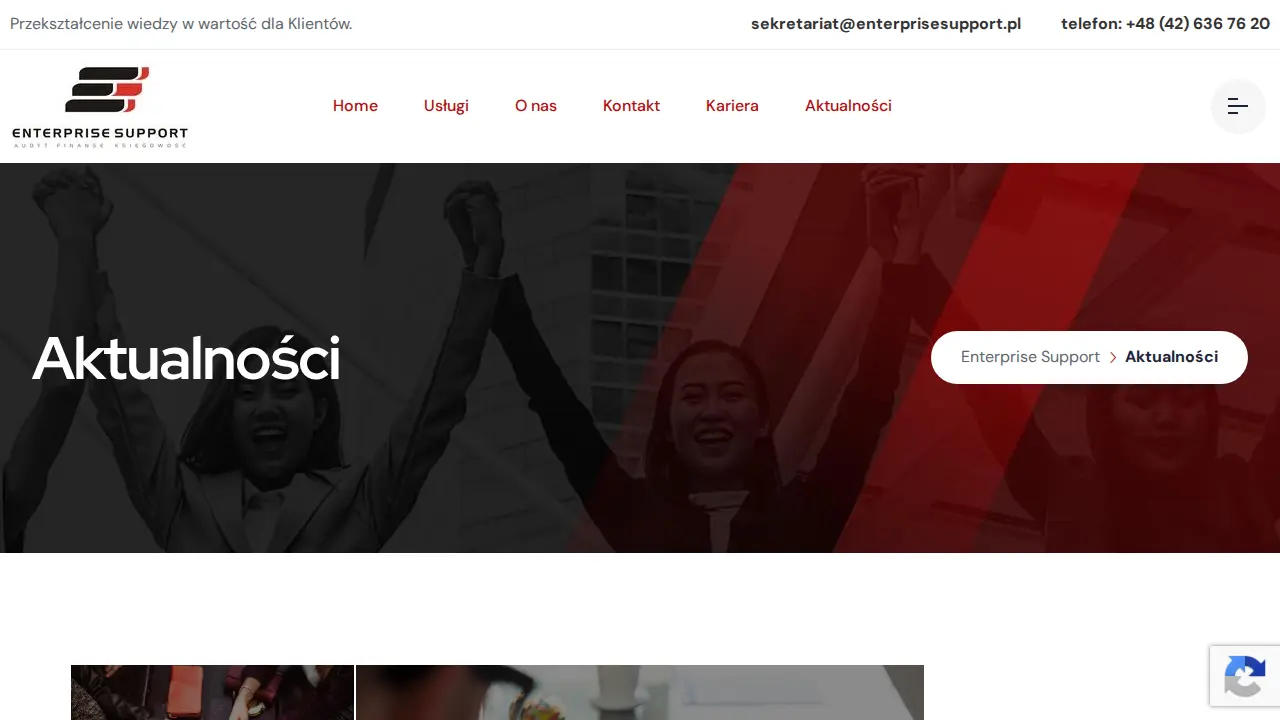 Księgowość Łódź, Księgowa Łódź, Doradztwo podatkowe Łódź - Enterprise Support page