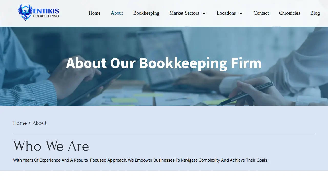 Entikis Bookkeeping page