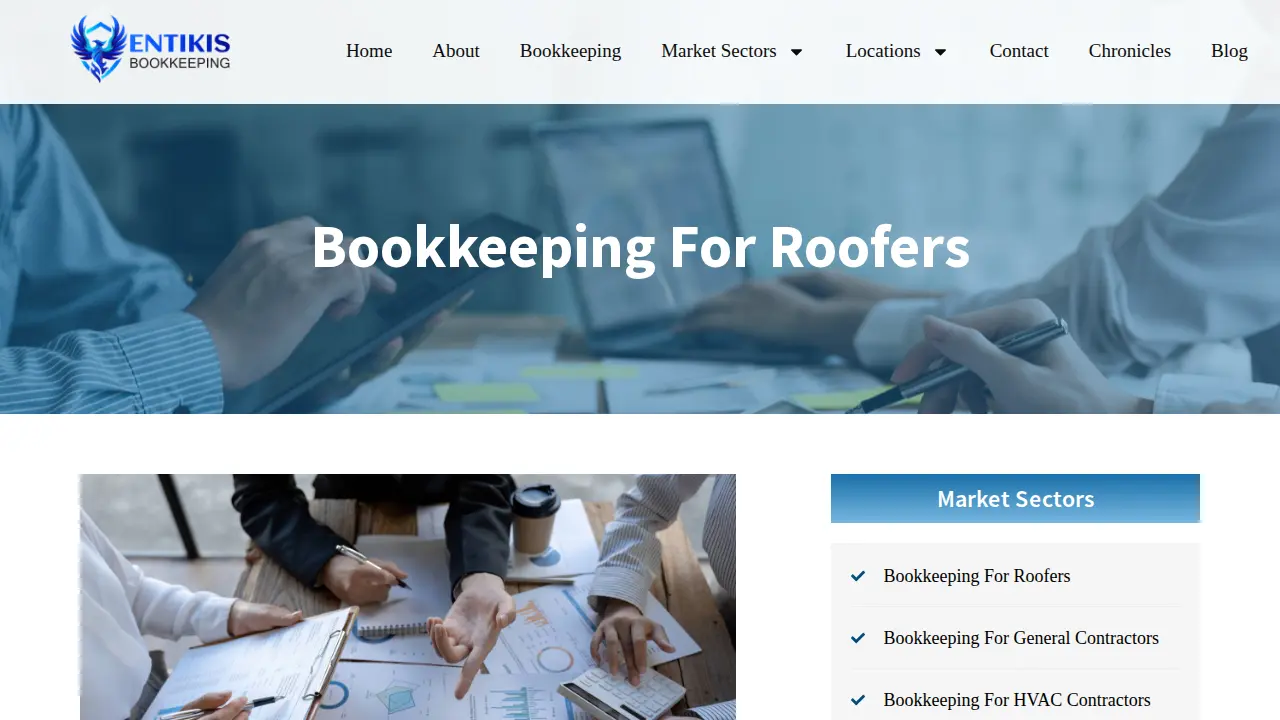 Entikis Bookkeeping page