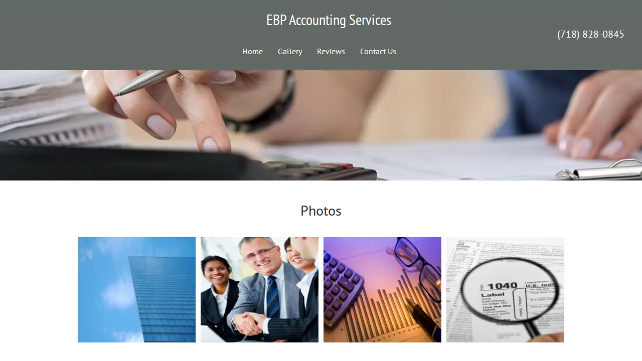 EBP Accounting Services page