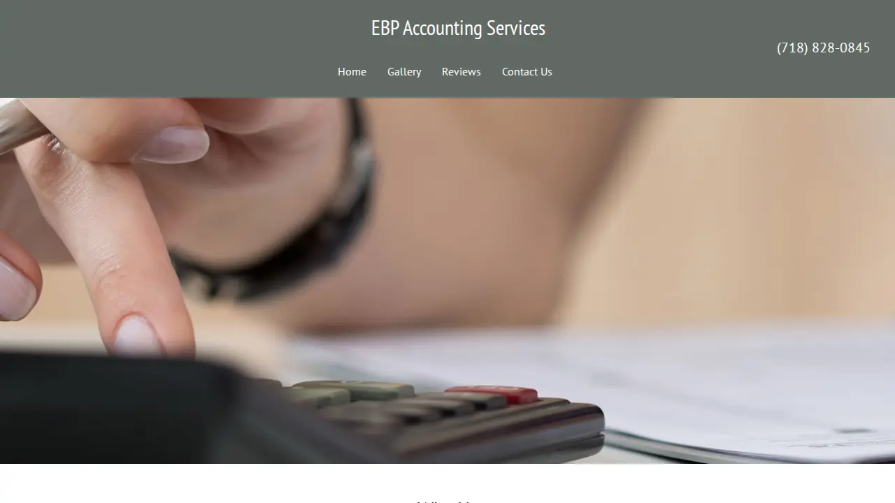 EBP Accounting Services page