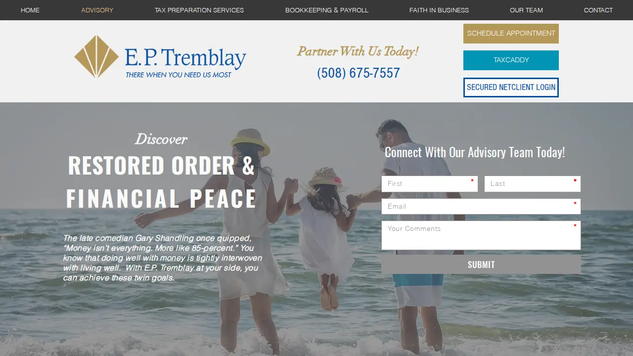 E P Tremblay & Associates Inc page
