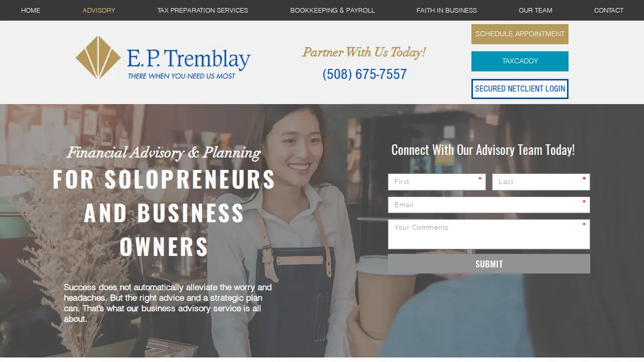 E P Tremblay & Associates Inc page