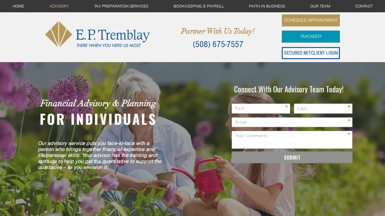 E P Tremblay & Associates Inc page