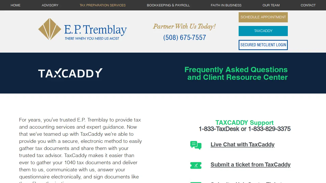 E P Tremblay & Associates Inc page
