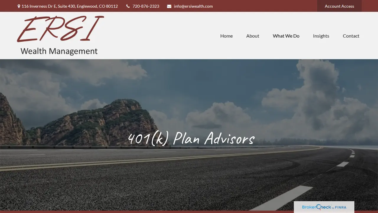 ERSI Wealth Management page