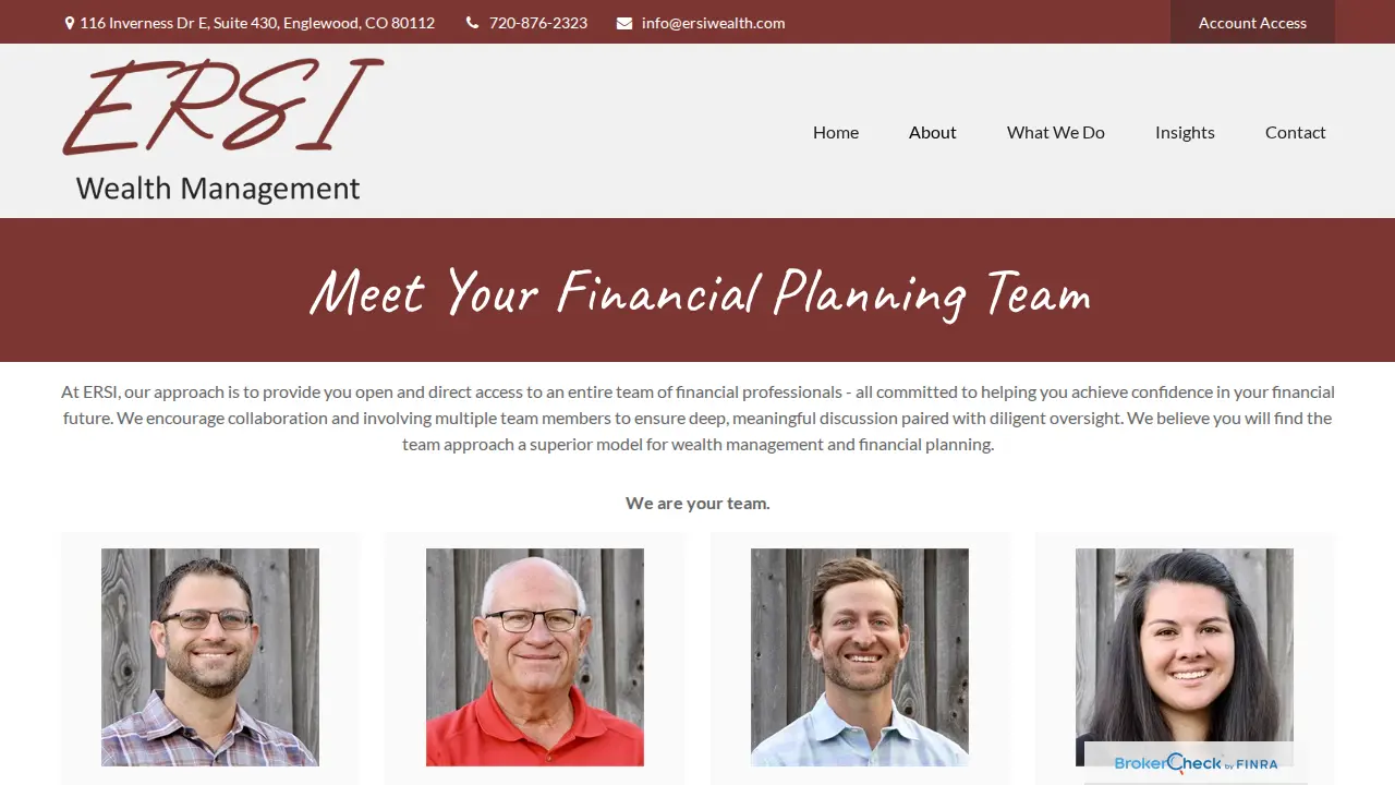 ERSI Wealth Management page