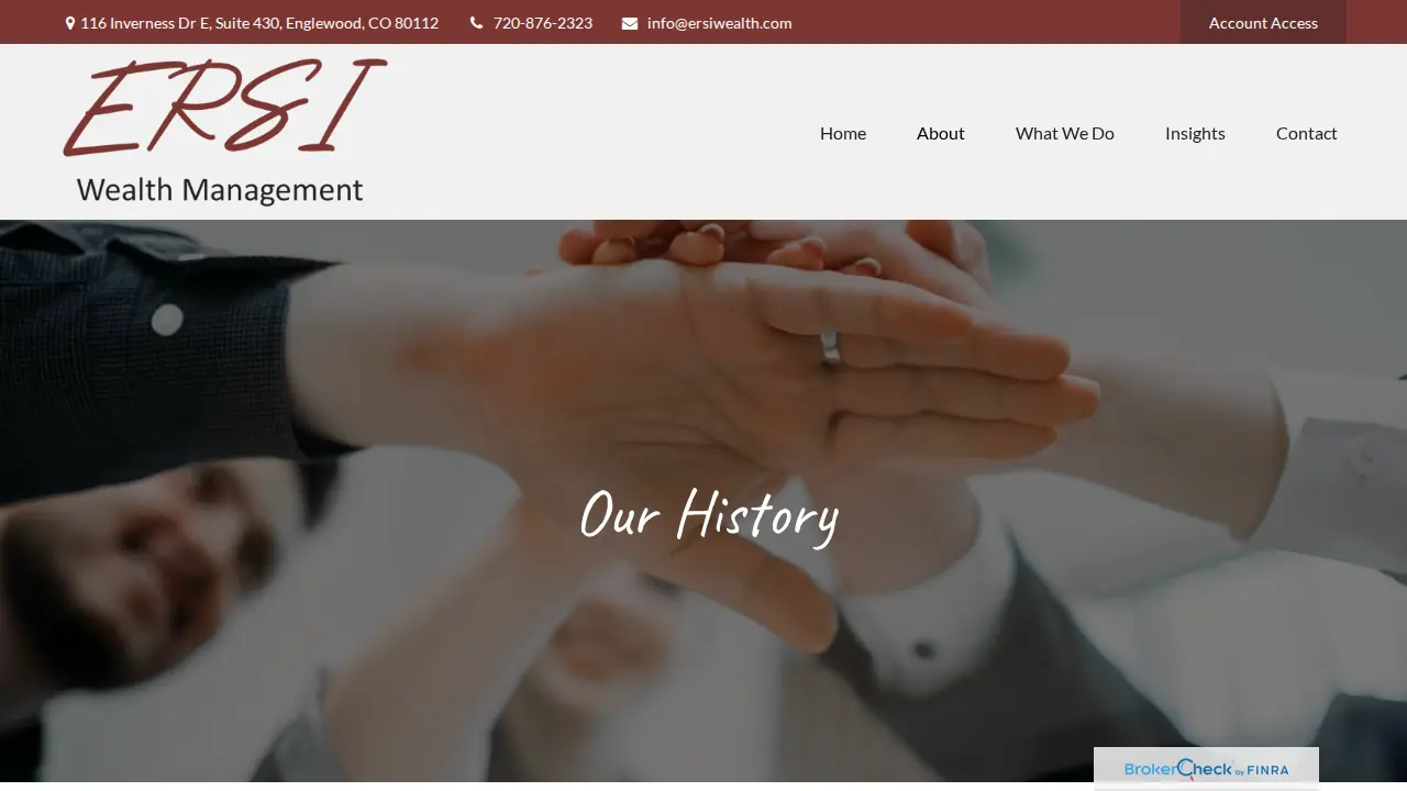 ERSI Wealth Management page