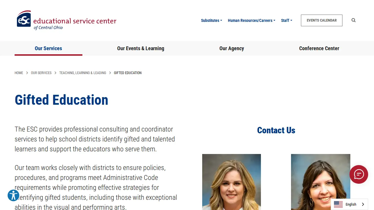 Educational Service Center of Central Ohio page