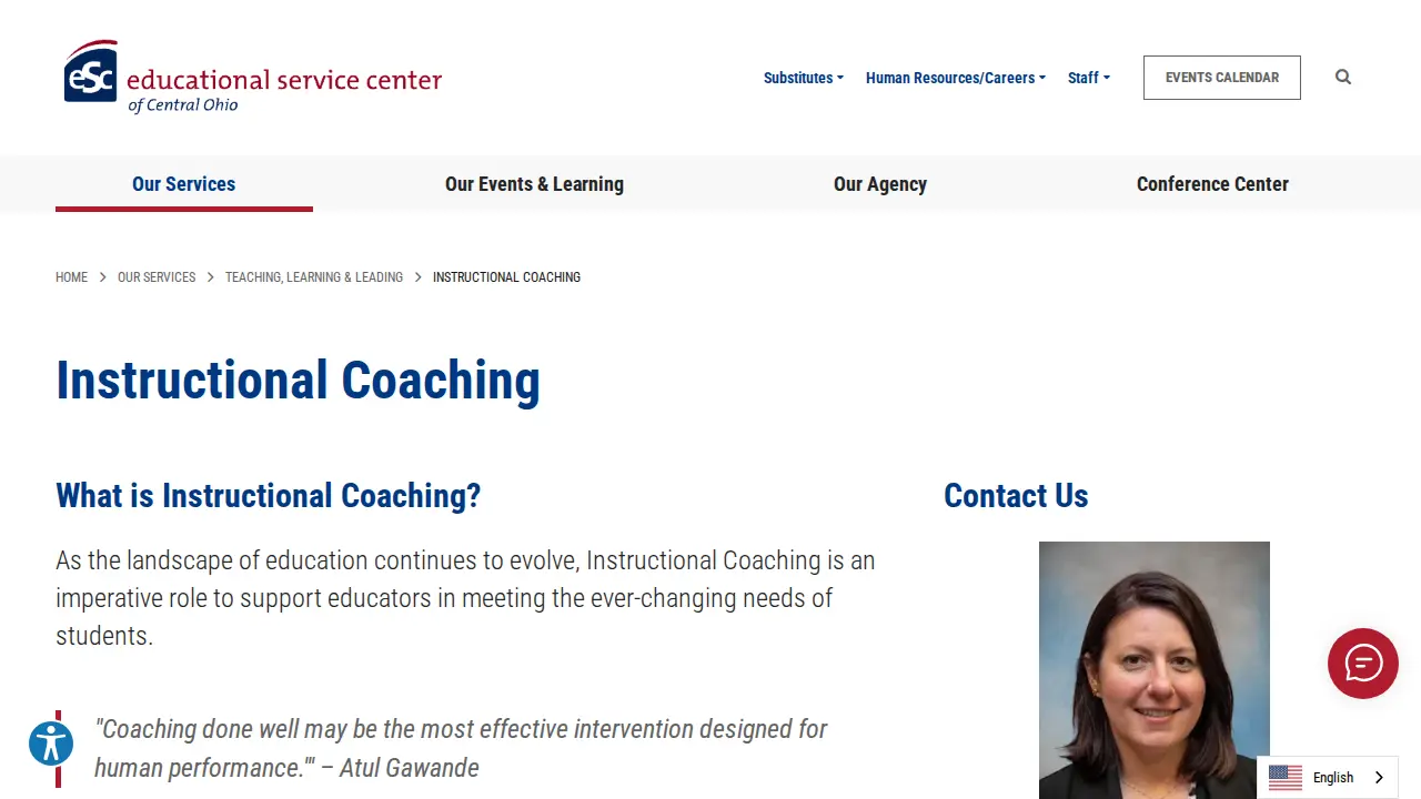 Educational Service Center of Central Ohio page