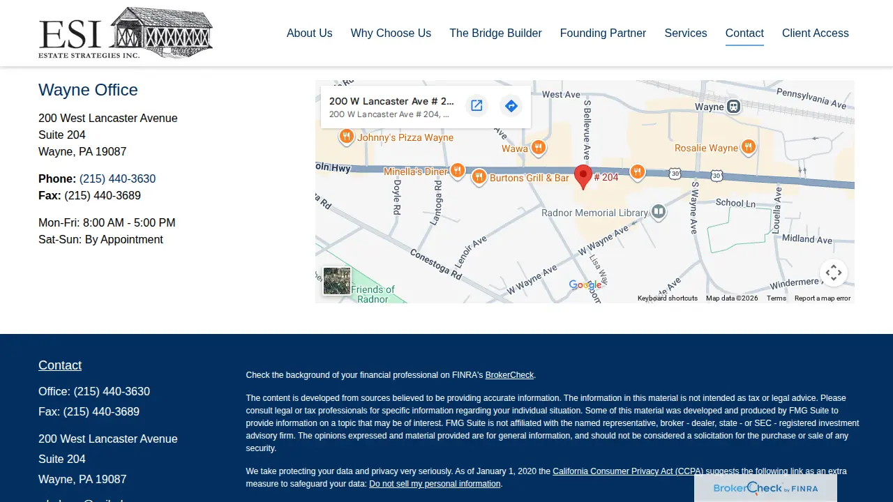 Estate Strategies page