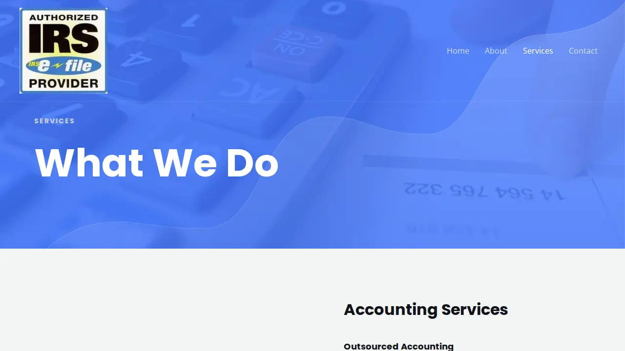 E S Tax & Accounting Services page