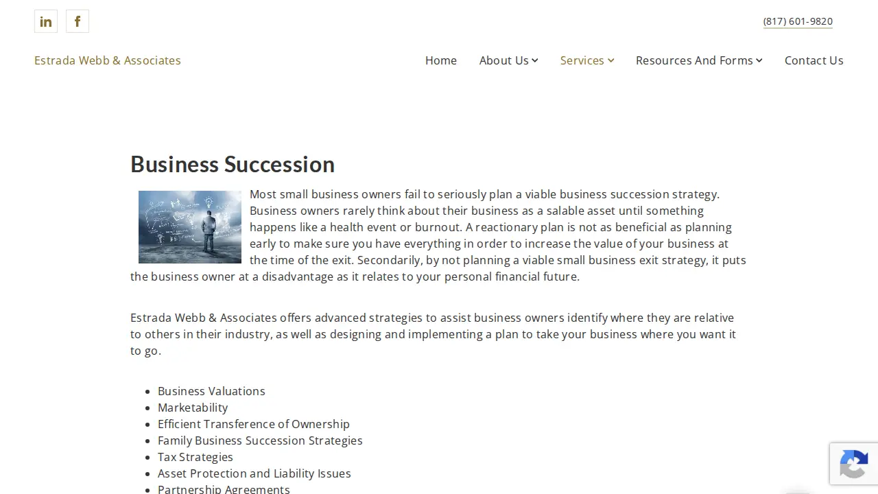 Estrada Webb & Associates page