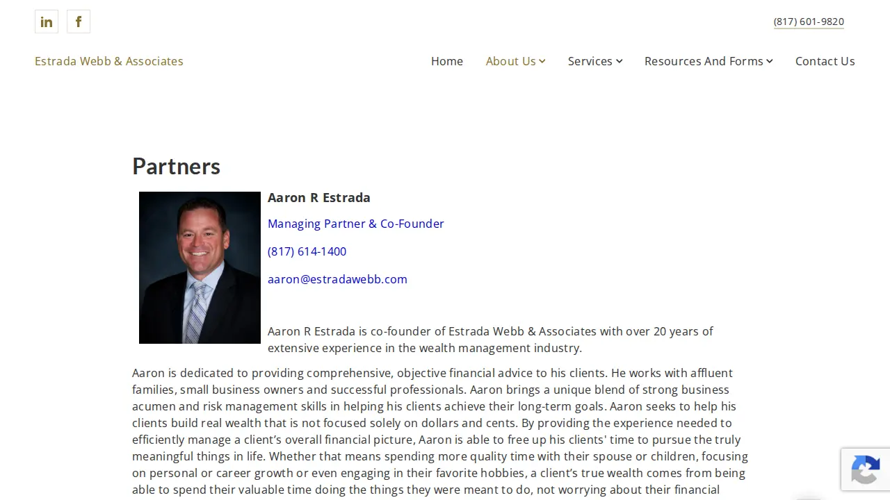 Estrada Webb & Associates page