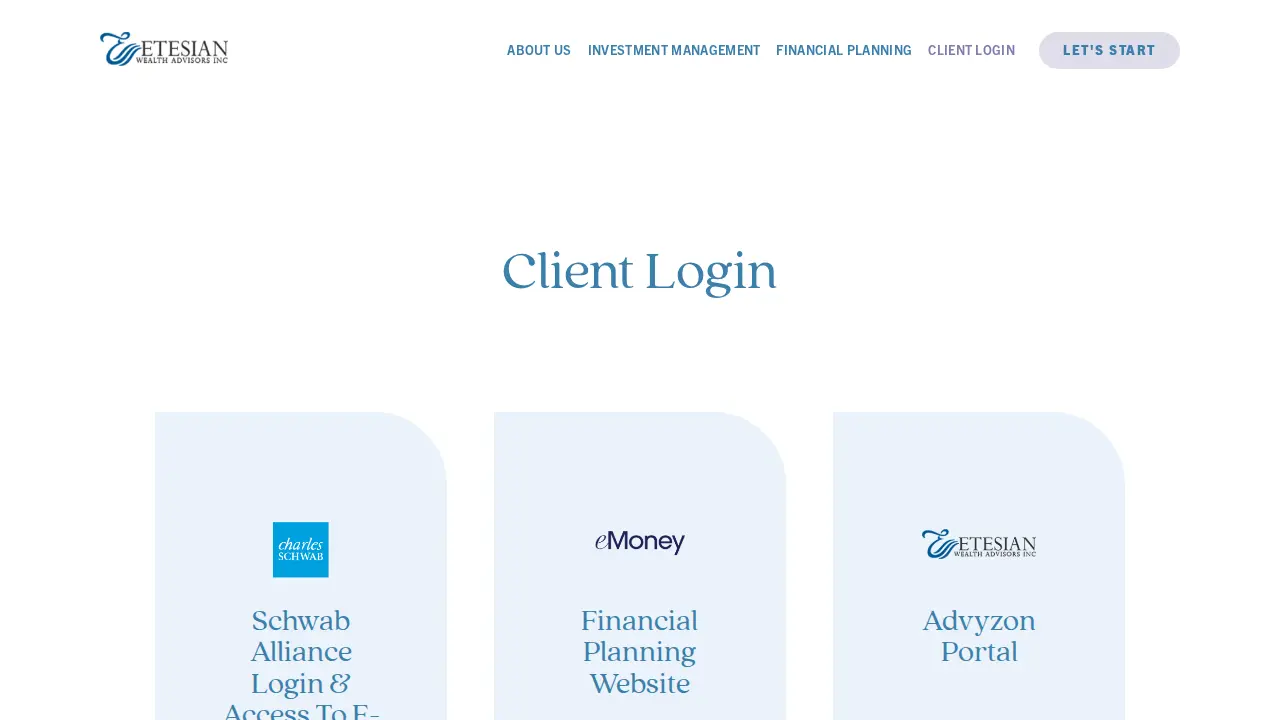 Etesian Wealth Advisors, Inc page