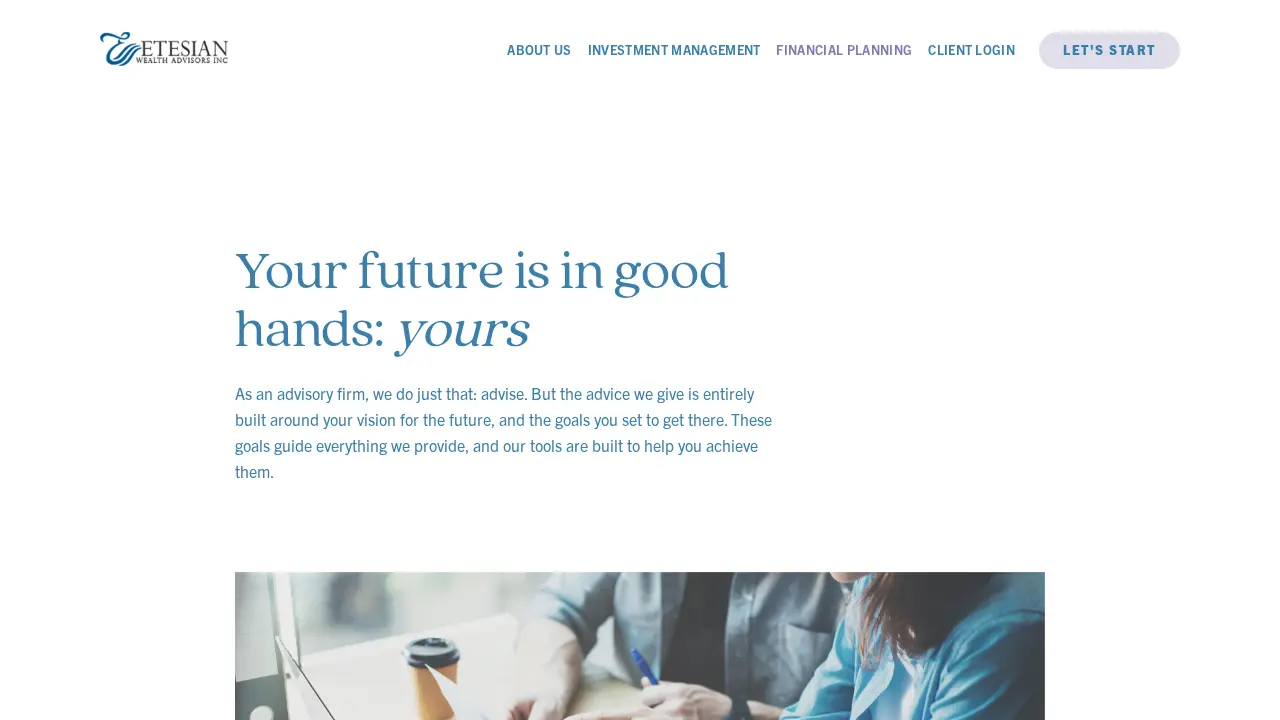 Etesian Wealth Advisors, Inc page