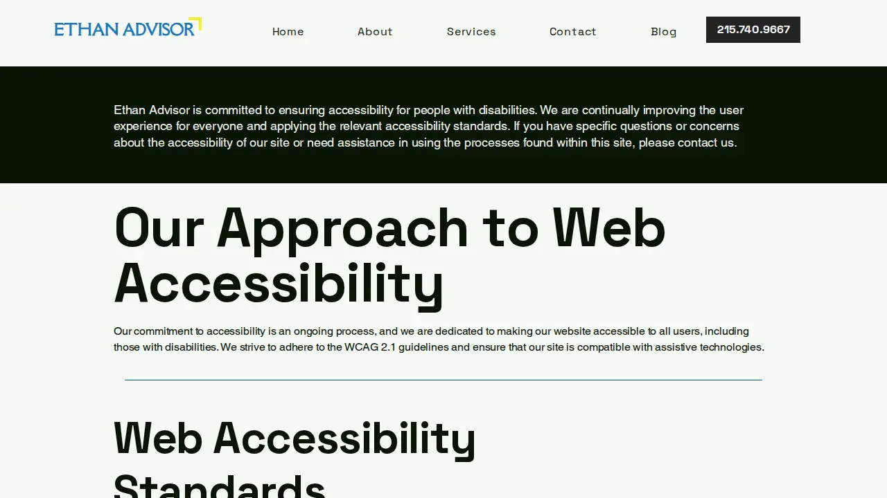 Ethan Advisor page