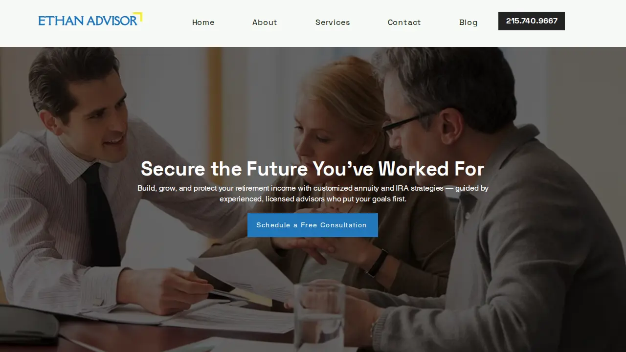 Ethan Advisor page