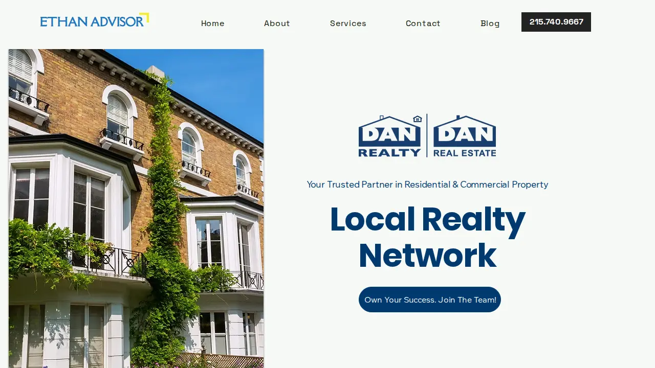 Ethan Advisor page