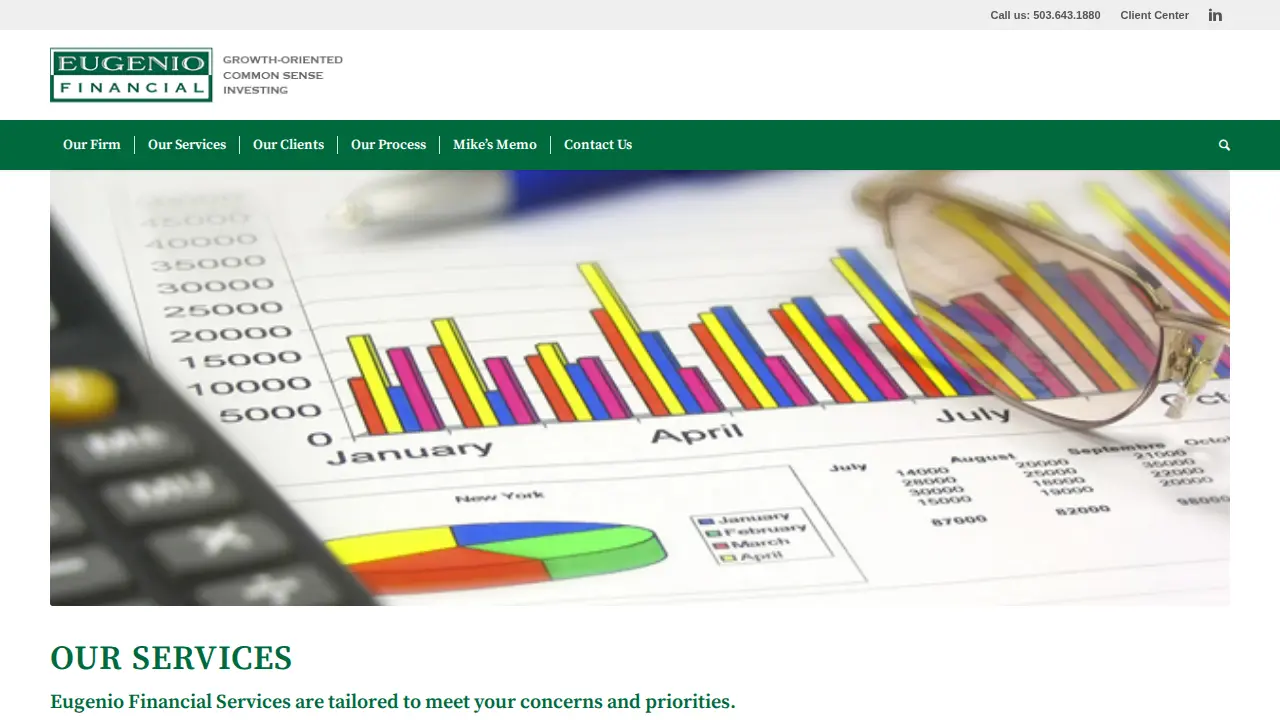 Eugenio Financial page