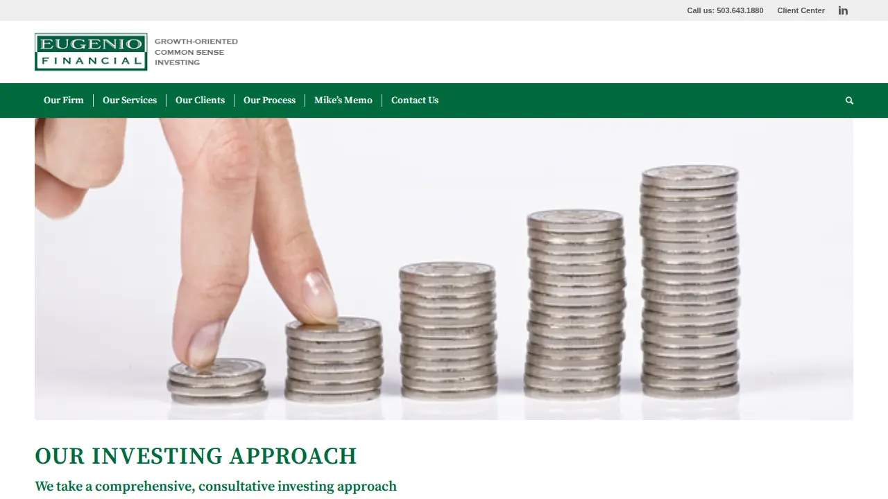Eugenio Financial page