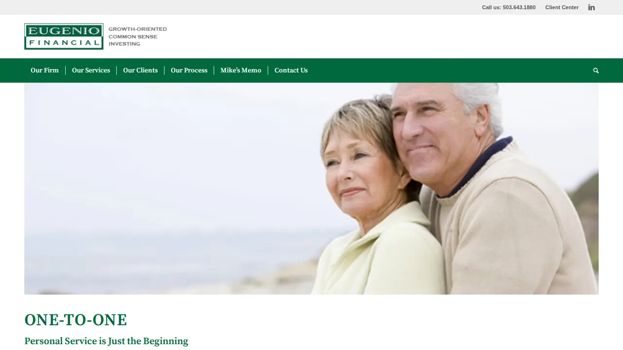Eugenio Financial page