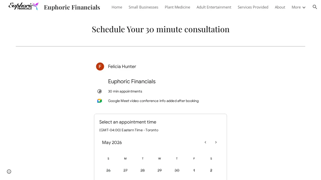 Euphoric Accounting page