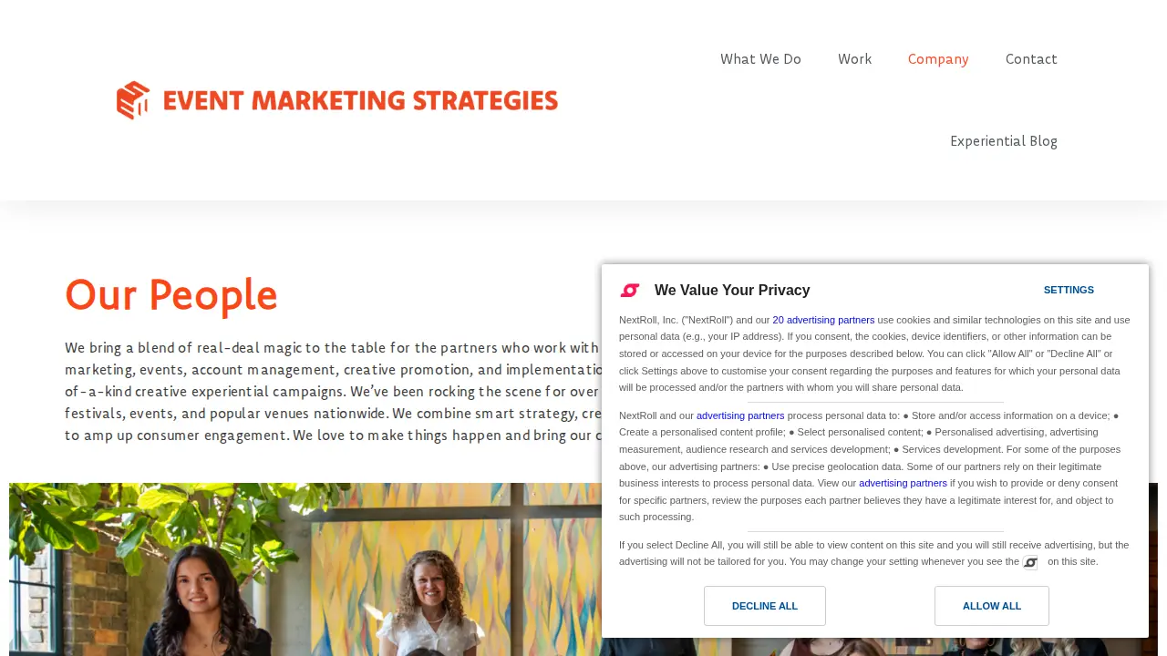 Event Marketing Strategies page