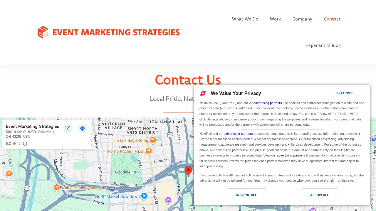Event Marketing Strategies page