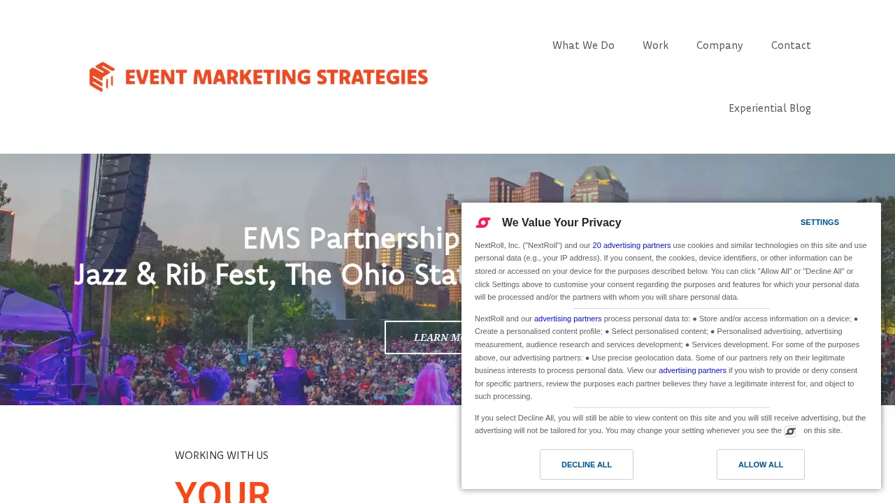 Event Marketing Strategies page