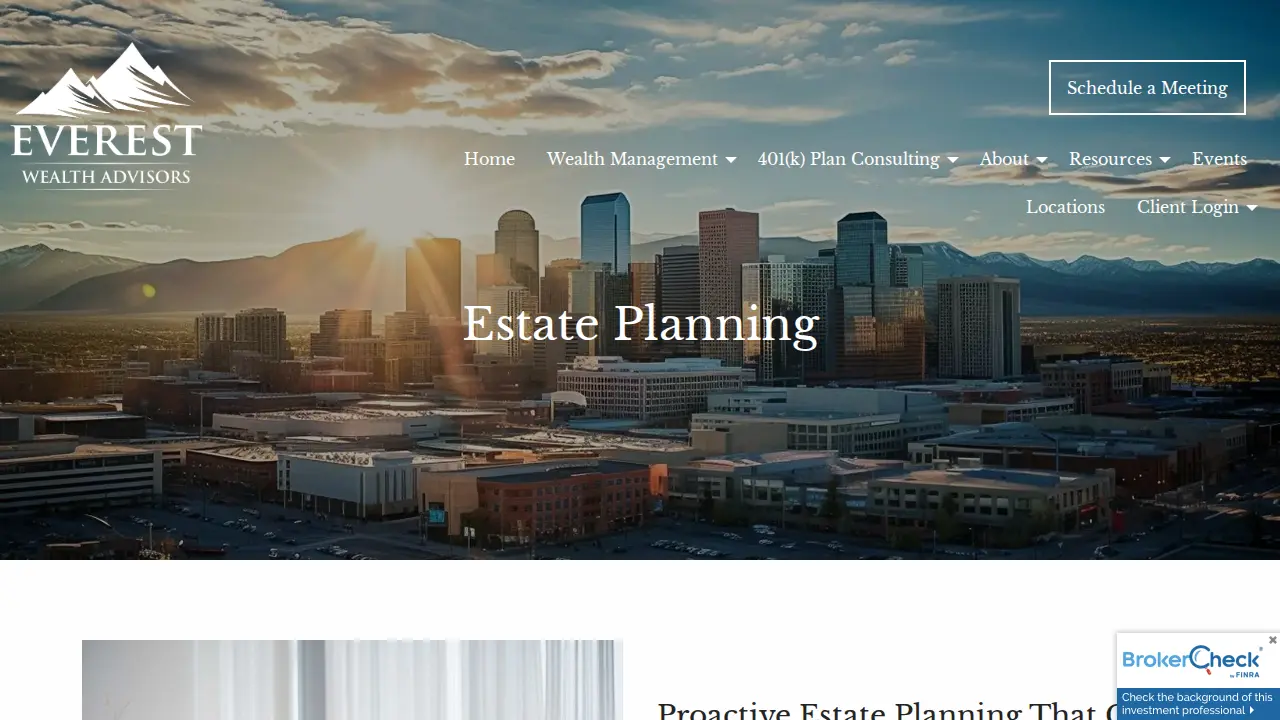 Everest Wealth Advisors page
