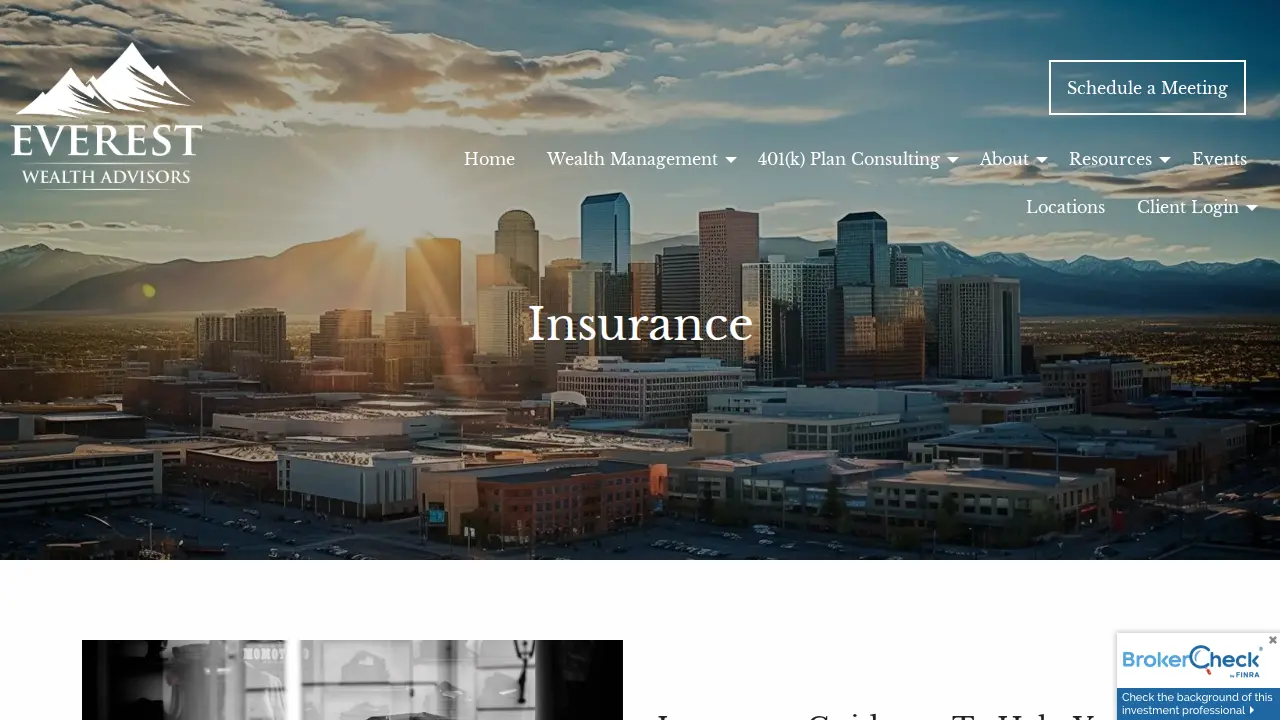 Everest Wealth Advisors page