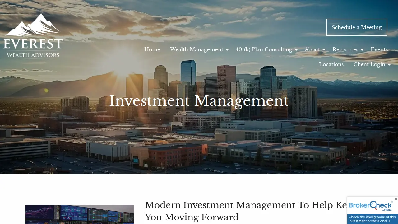 Everest Wealth Advisors page