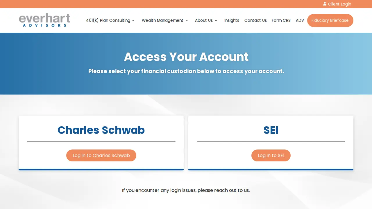 Everhart Advisors page