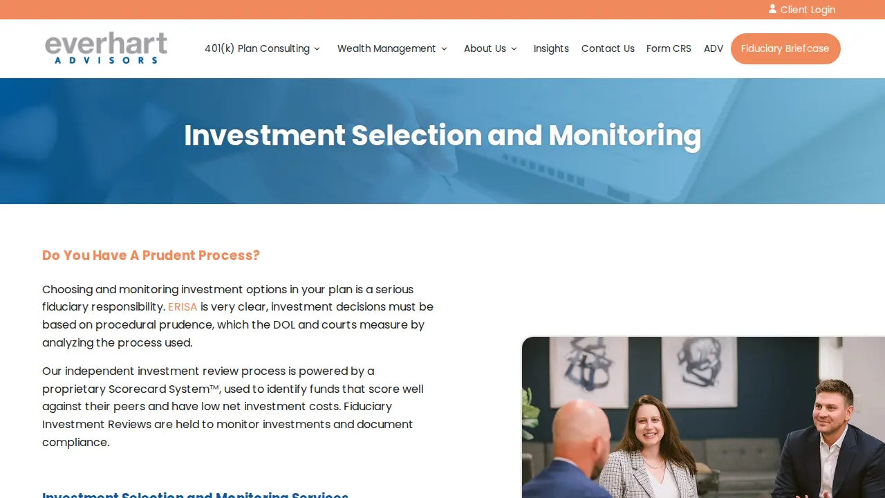 Everhart Advisors page