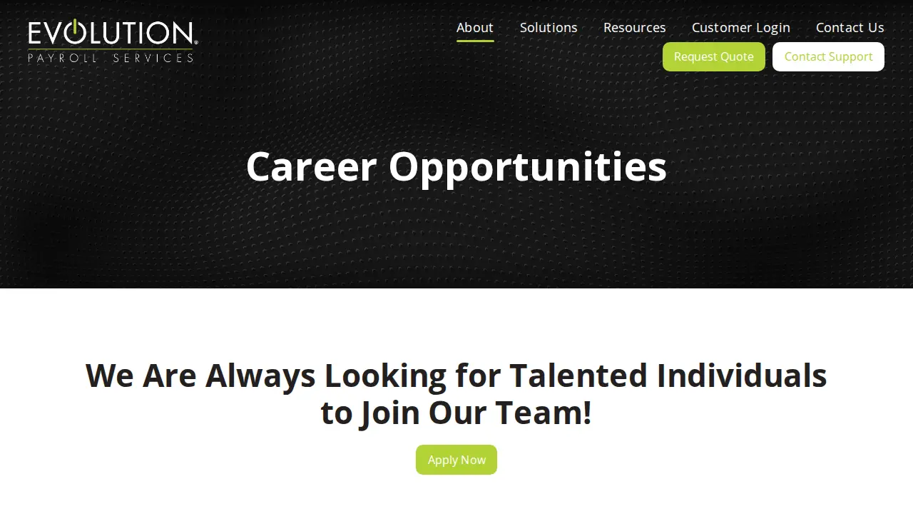 Evolution Payroll Services - West Chester page