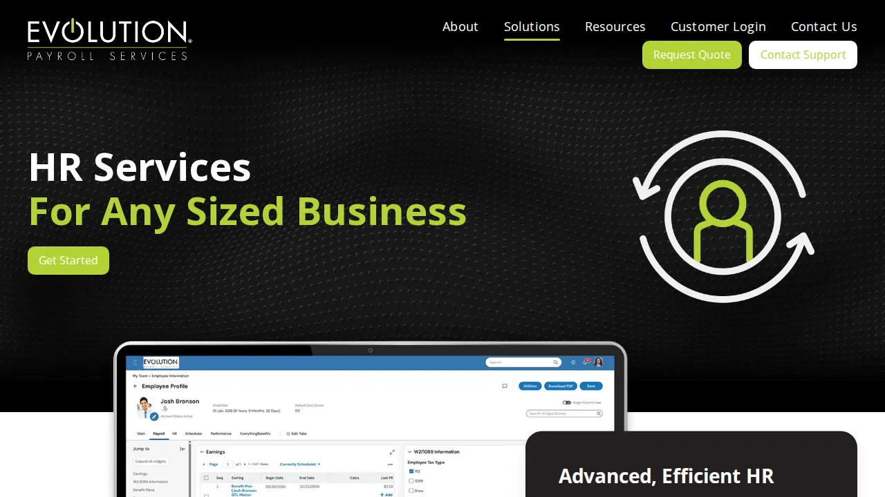 Evolution Payroll Services - West Chester page