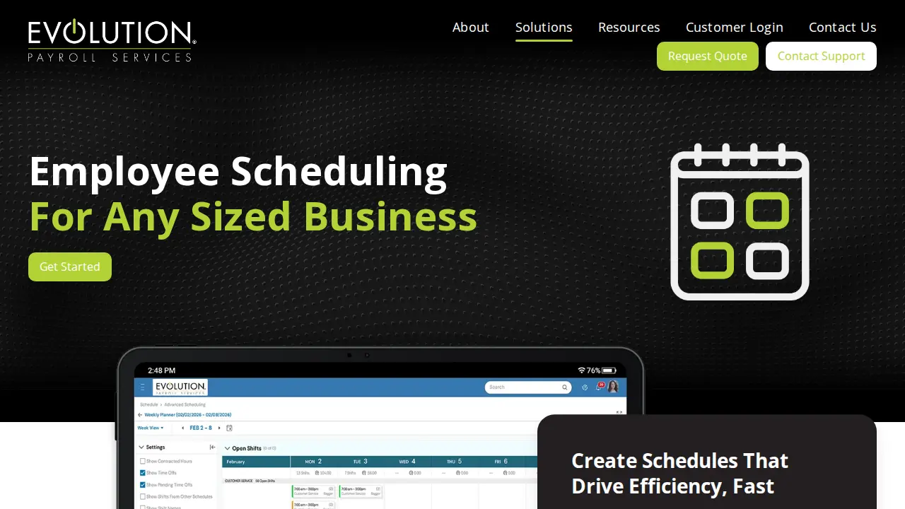 Evolution Payroll Services - West Chester page