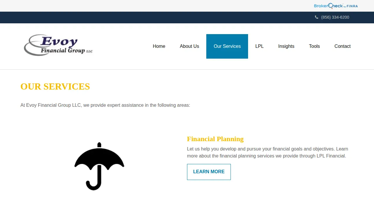 Evoy Financial Group LLC page