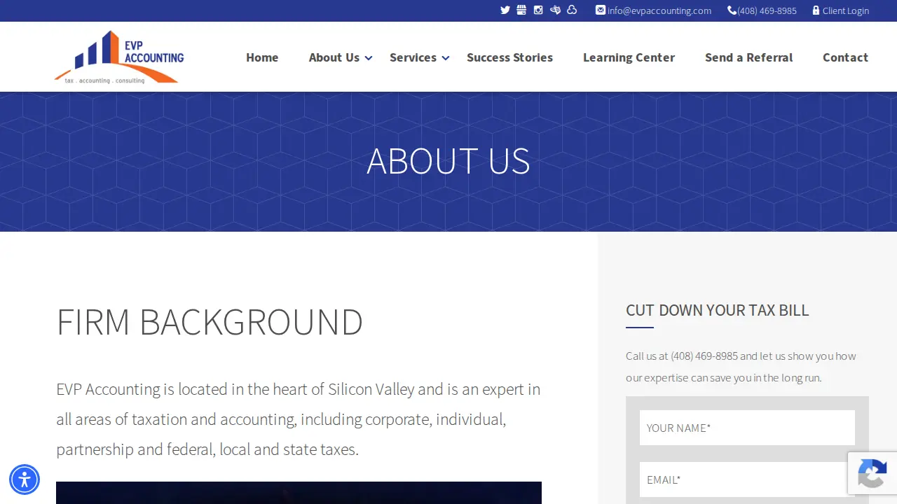 EVP Accounting page