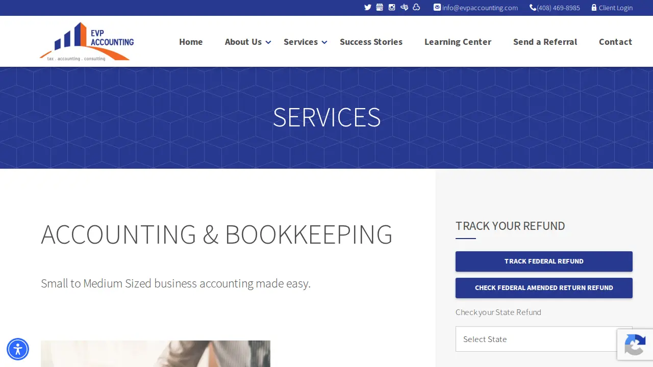 EVP Accounting page