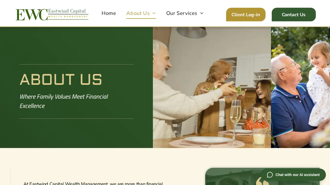Eastwind Capital Wealth Management page