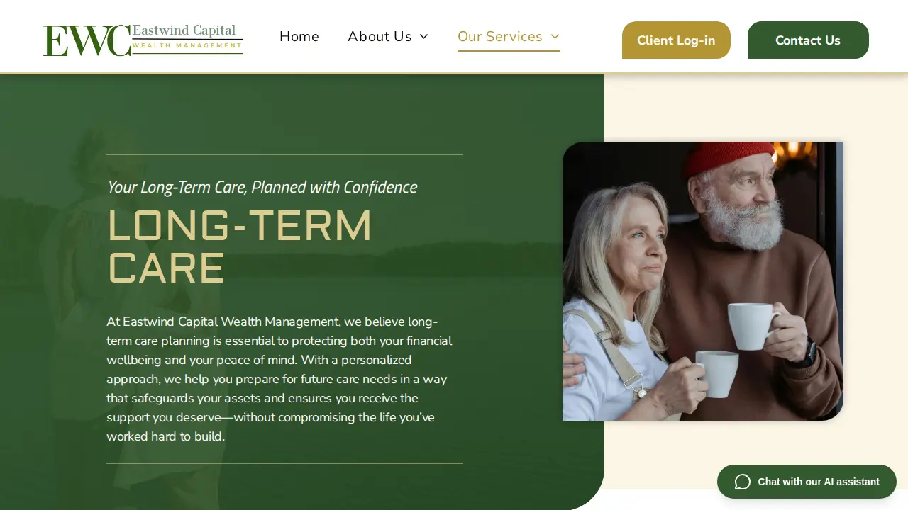 Eastwind Capital Wealth Management page