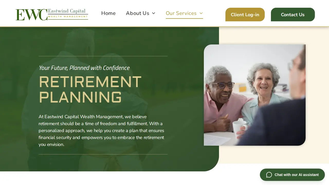 Eastwind Capital Wealth Management page