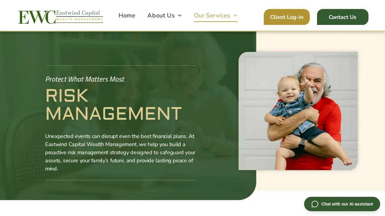 Eastwind Capital Wealth Management page