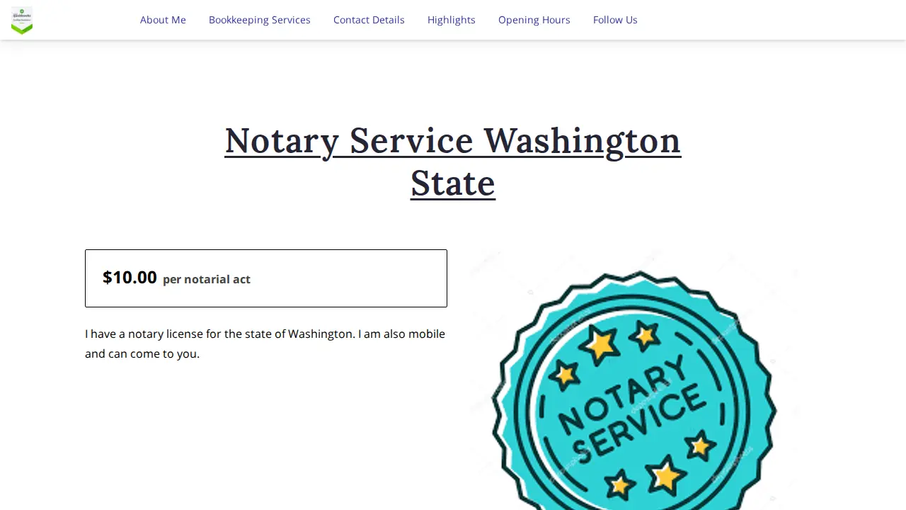 Exact Bookkeeping Services LLC page