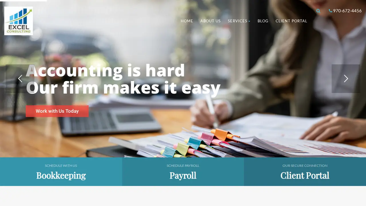 Excel Consulting Solutions website