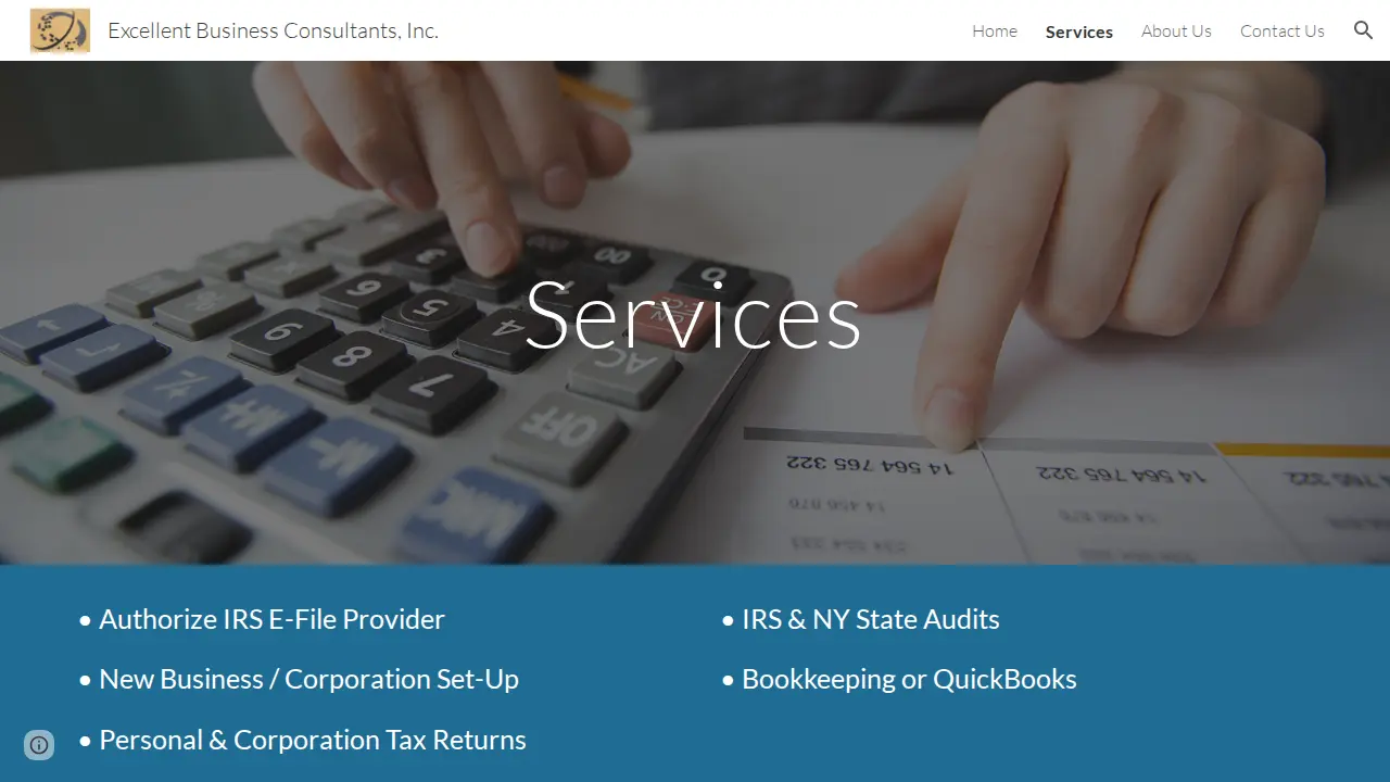 Excellent Business Consultants Inc page