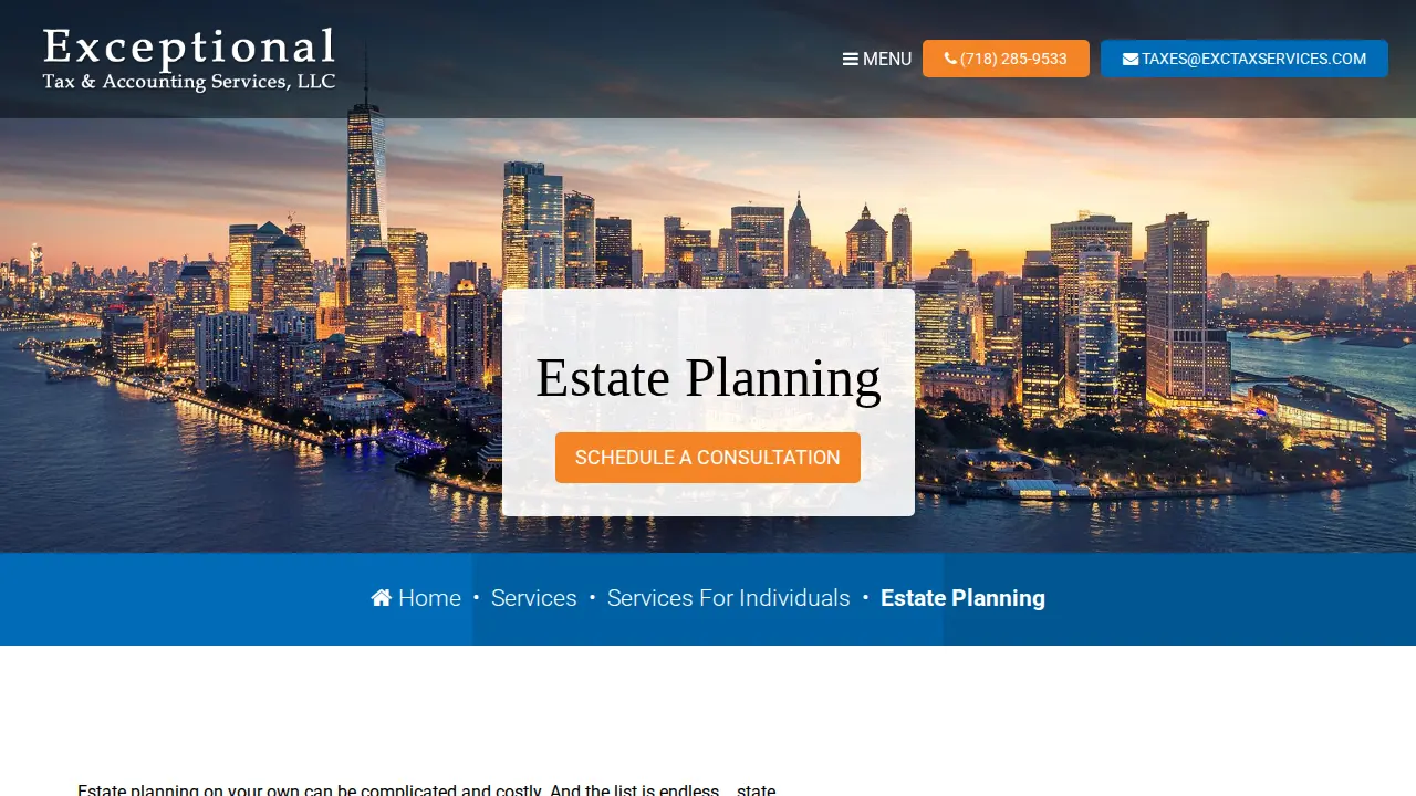 Exceptional Tax & Accounting Services LLC page